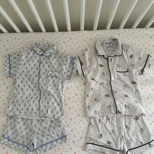 Charming Kids Pajama Set - Blue and White